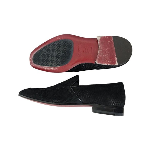 Men’s Black Suede Valentino Loafers Dress Shoes EU Size 39